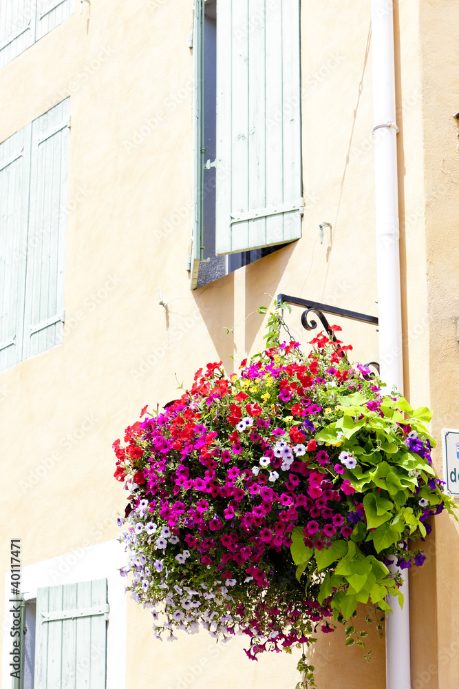 detail of house, Greoux-les-Bains, Provence, France