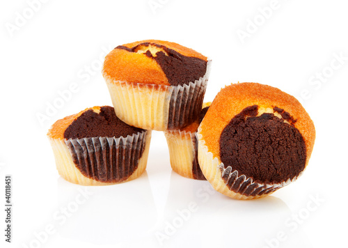 Four delicious cupcakes