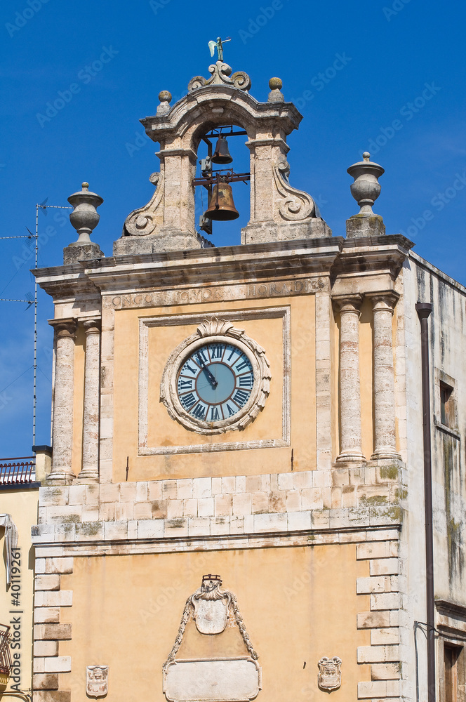 Clocktower. Acquaviva delle Fonti. Puglia. Italy.