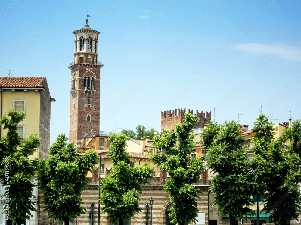Verona, Tower Lamberti, Italy