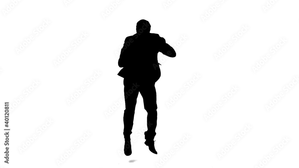 Man jumping in slow motion Man jumping in slow motion