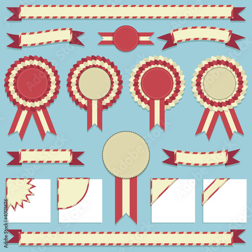 rosettes and ribbons