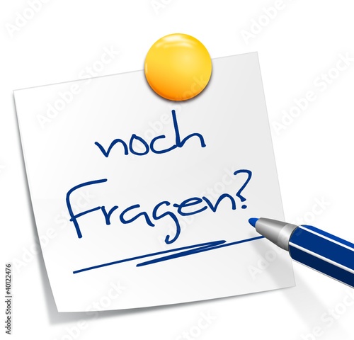 Notizzetel noch Fragen