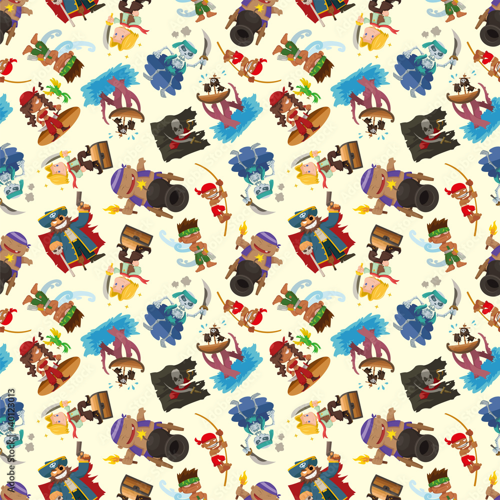 seamless pirate pattern seamless pirate pattern