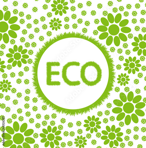 Green and clean ecology earth globe concept vector background