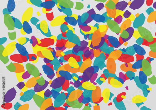 Man and woman colorful shoe footprints illustration collection