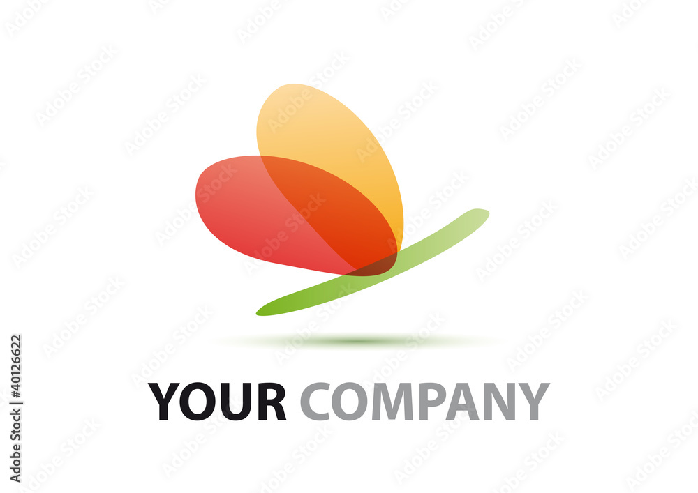 Obraz premium Logo abstract butterfly # Vector