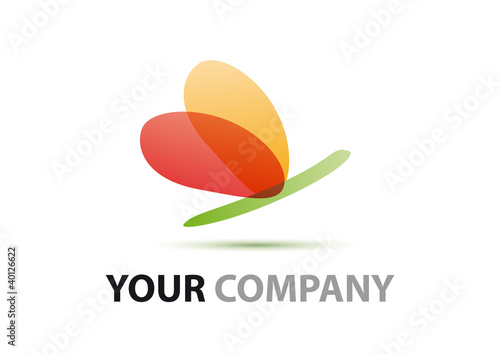 Logo abstract butterfly # Vector