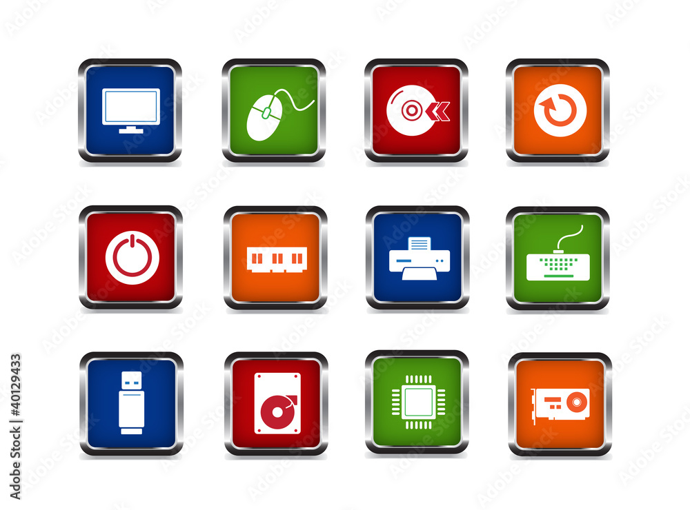 web computer icon set web computer icon set