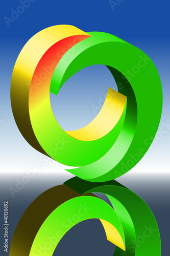 Logo Steigerung grün gelb rot