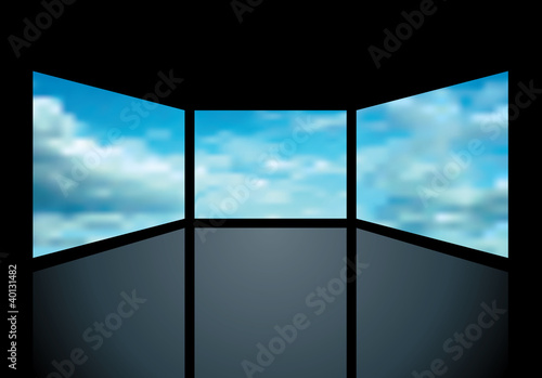 cloudy screens