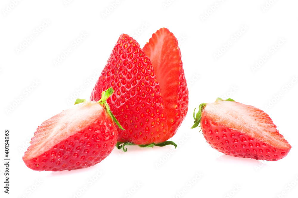 Strawberry isolated on the white background Strawberry isolated on the white background