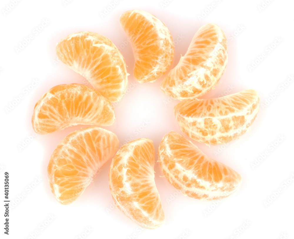 Ripe orange tangerine clove are all around isolated on white Ripe orange tangerine clove are all around isolated on white