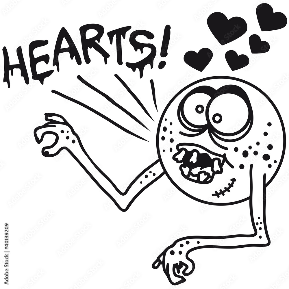 Obraz premium hearts_zombie