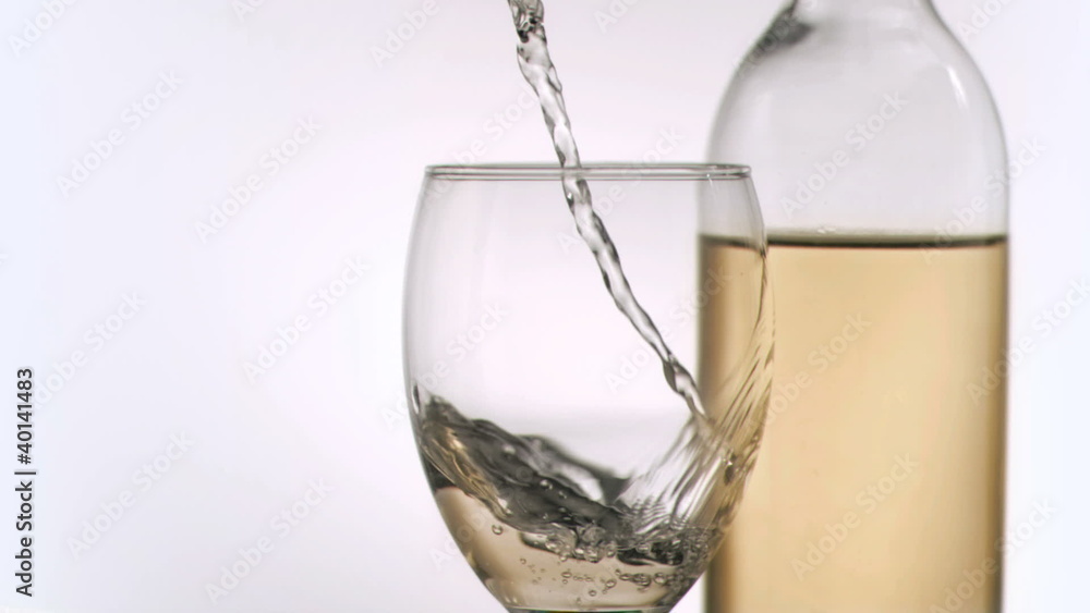 Wine been poured in super slow motion Wine been poured in super slow motion