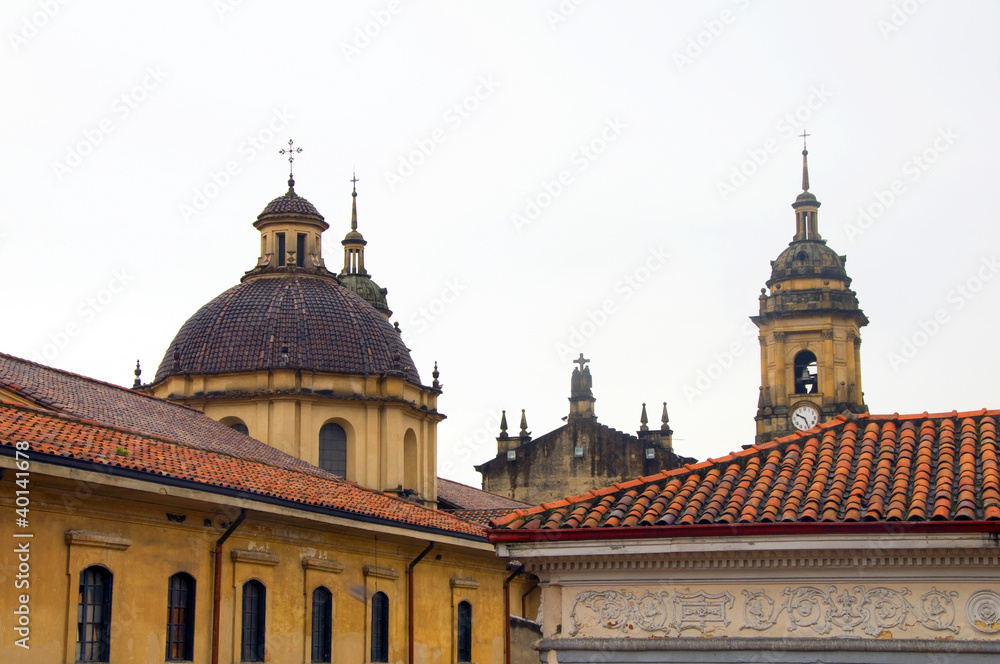 architecture historic district rooftops church La Candelaria Bog architecture historic district rooftops church La Candelaria Bog