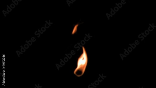 Fire flames in super slow motion