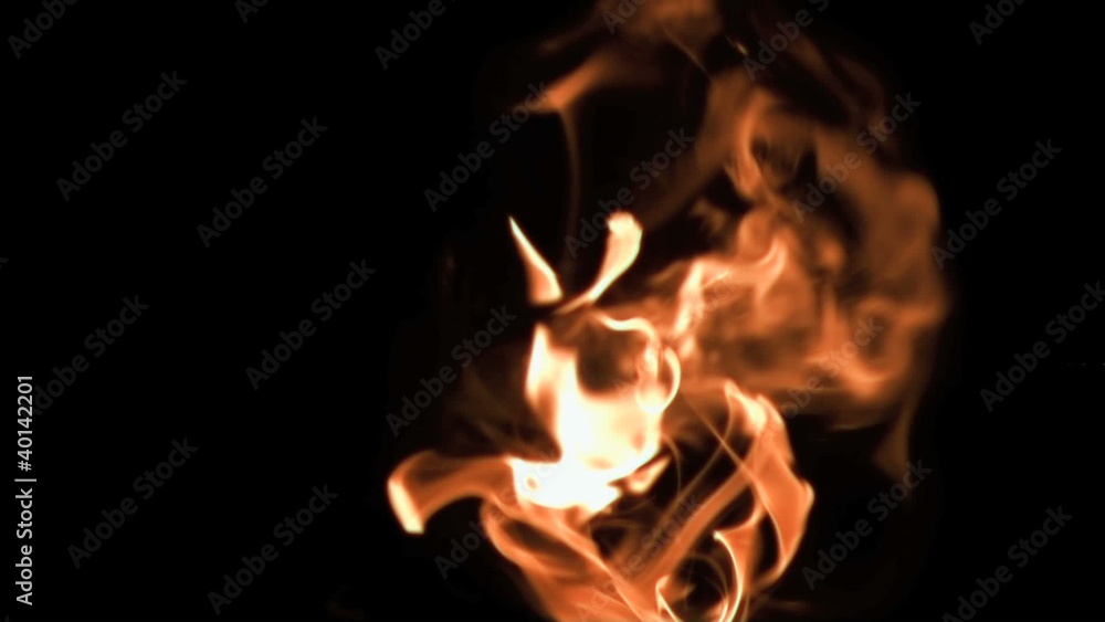 Flames moving in super slow motion Flames moving in super slow motion