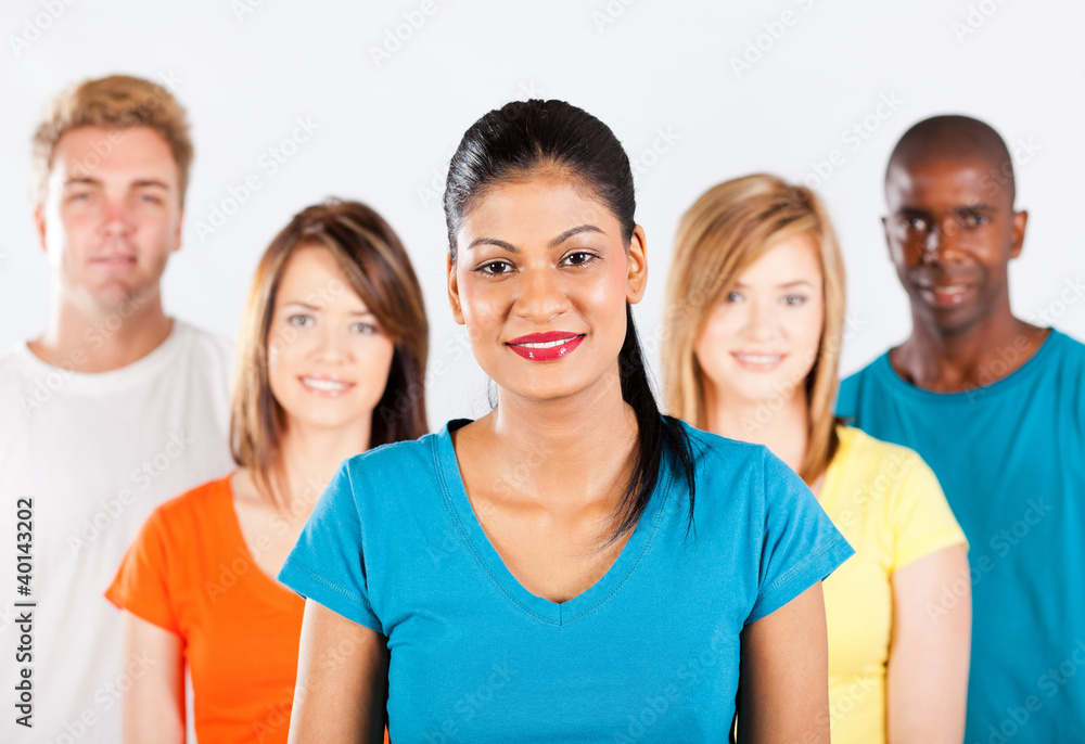 group of multiracial people on white background group of multiracial people on white background