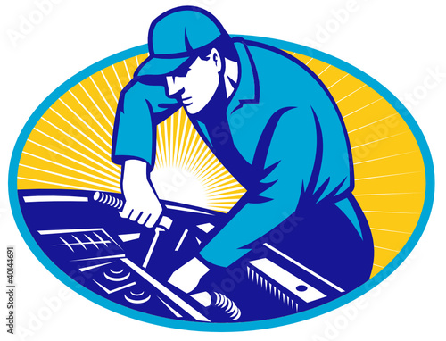 Auto Mechanic Car Repair Retro