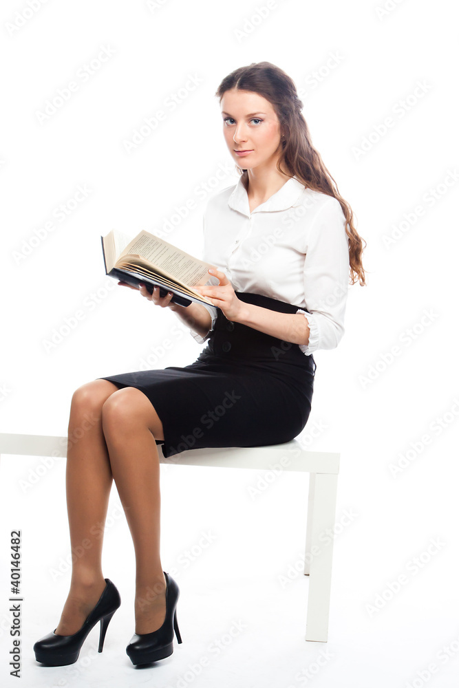 Portrait of a young and beautiful girl student Portrait of a young and beautiful girl student