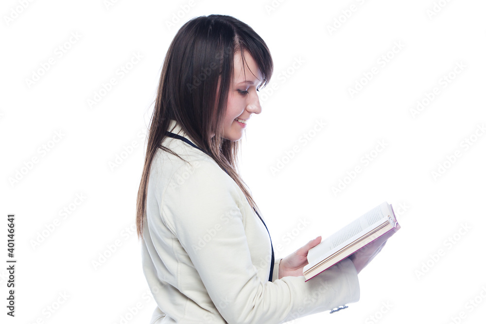 Portrait of a young and beautiful girl student Portrait of a young and beautiful girl student