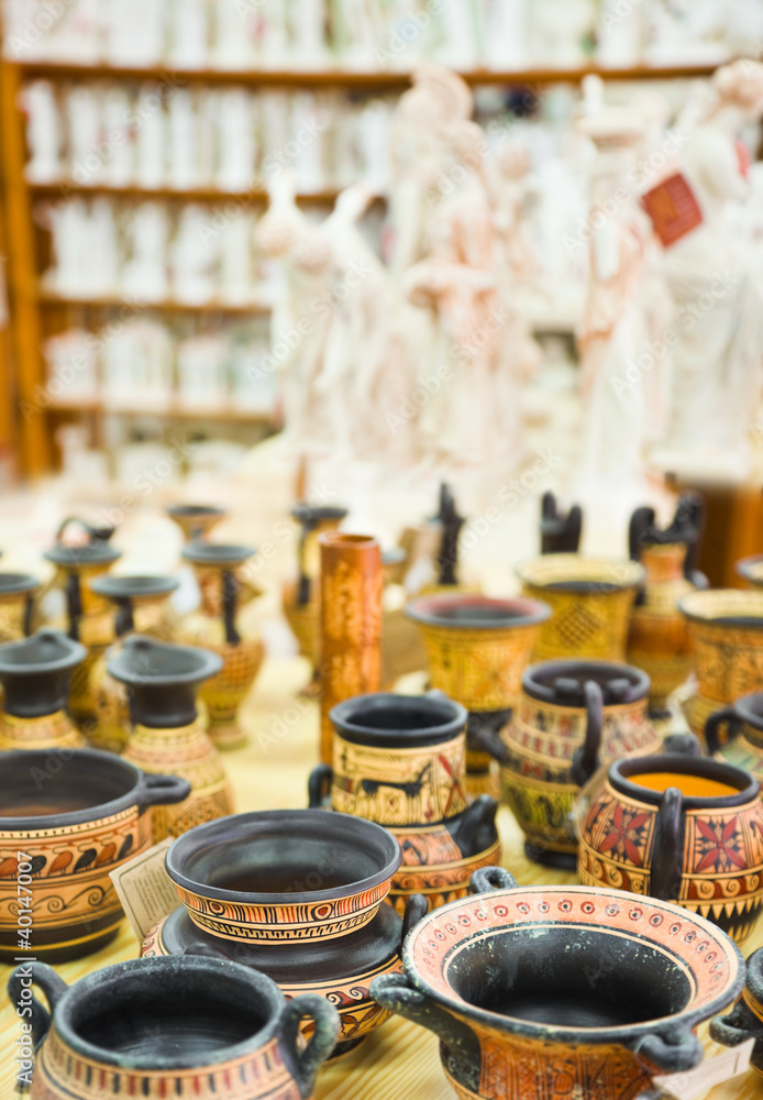 Ceramics souvenir shop