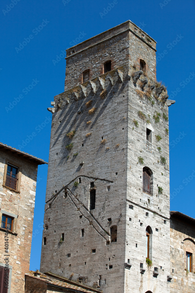 San Gimignano-  small walled medieval hill town in the Tuscany