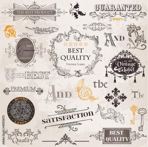 Vector Set: Calligraphic Design Elements and Page Decoration, Vi