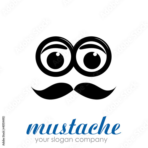 Logo mustache # Vector