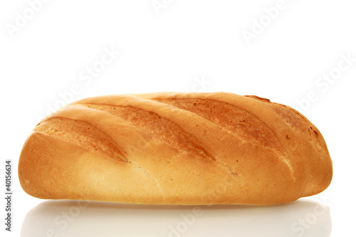 White bread, isolated.