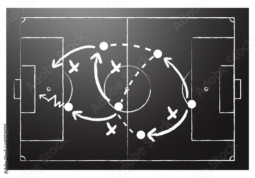 Soccer formation tactics