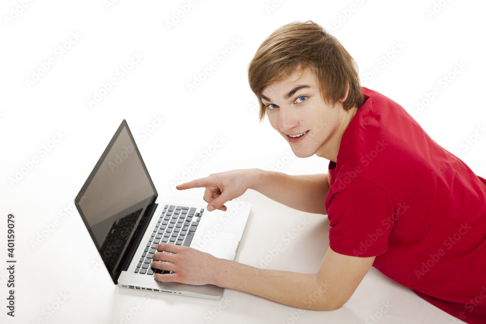 Man working with a laptop Man working with a laptop