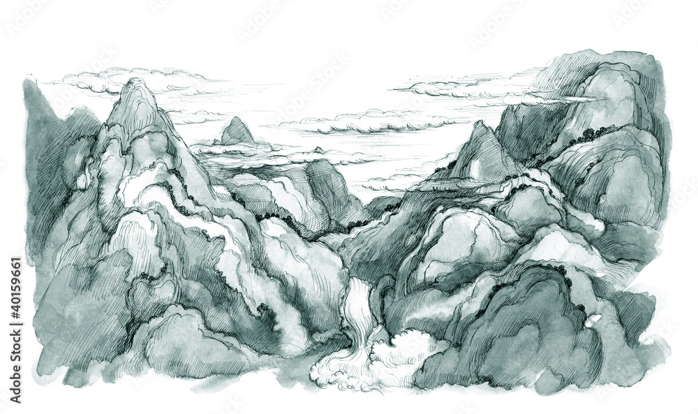 Obraz premium Japanese mountains