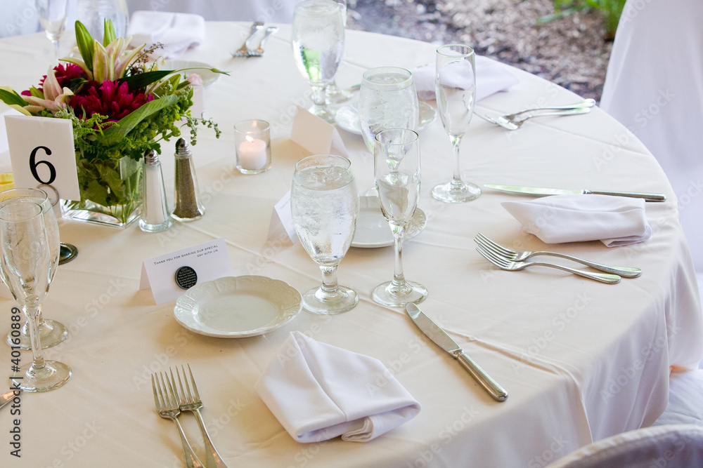 wedding table set for fine dining wedding table set for fine dining