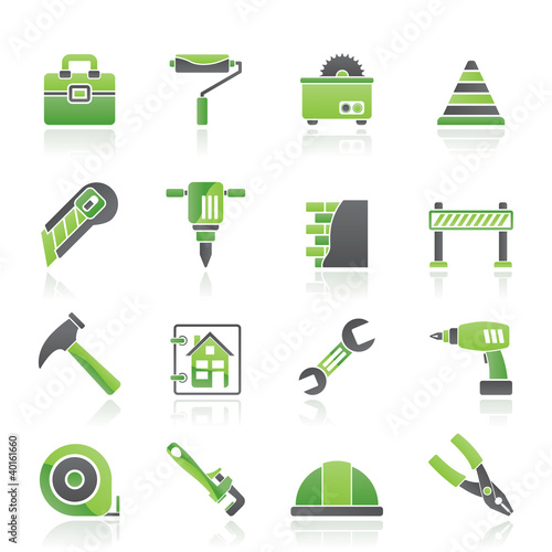 Construction and building Icons - vector icon set