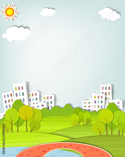 city paper landscape