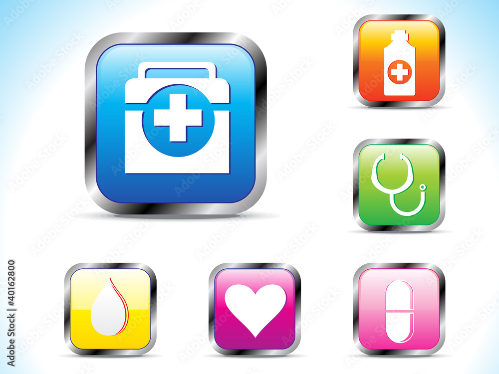 abstract colorful medical icon abstract colorful medical icon