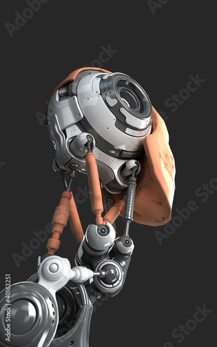 Futuristic human-like robot