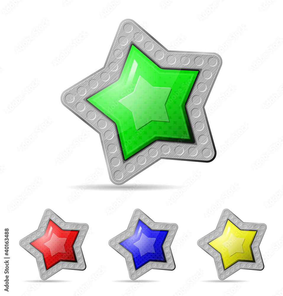 vector star icon on white background