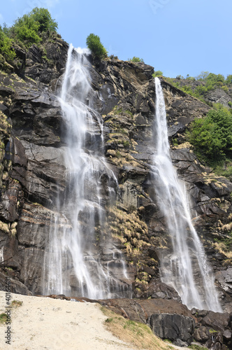 Acquafraggia waterfall in Sondrio  Valtellina  Italy