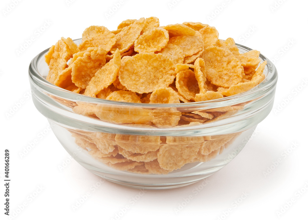 corn flakes in a bowl corn flakes in a bowl