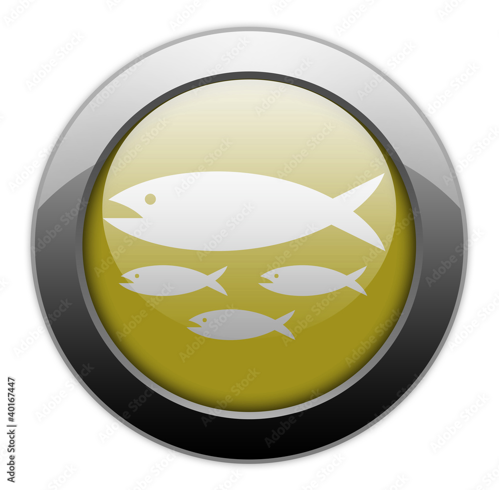 Yellow Metallic Orb Button Yellow Metallic Orb Button