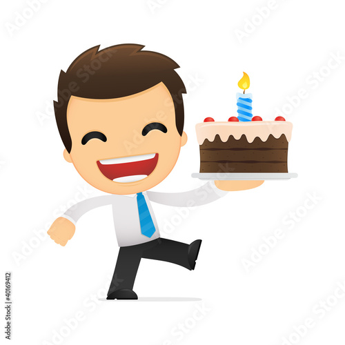 Wallpaper Mural funny cartoon office worker Torontodigital.ca