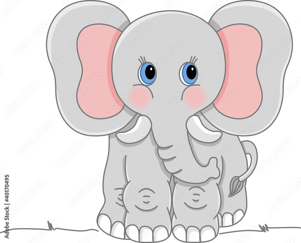 Obraz premium Gray Elephant