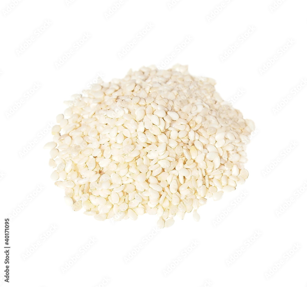 Pile of dried Sesame Seed isolated on white Pile of dried Sesame Seed isolated on white
