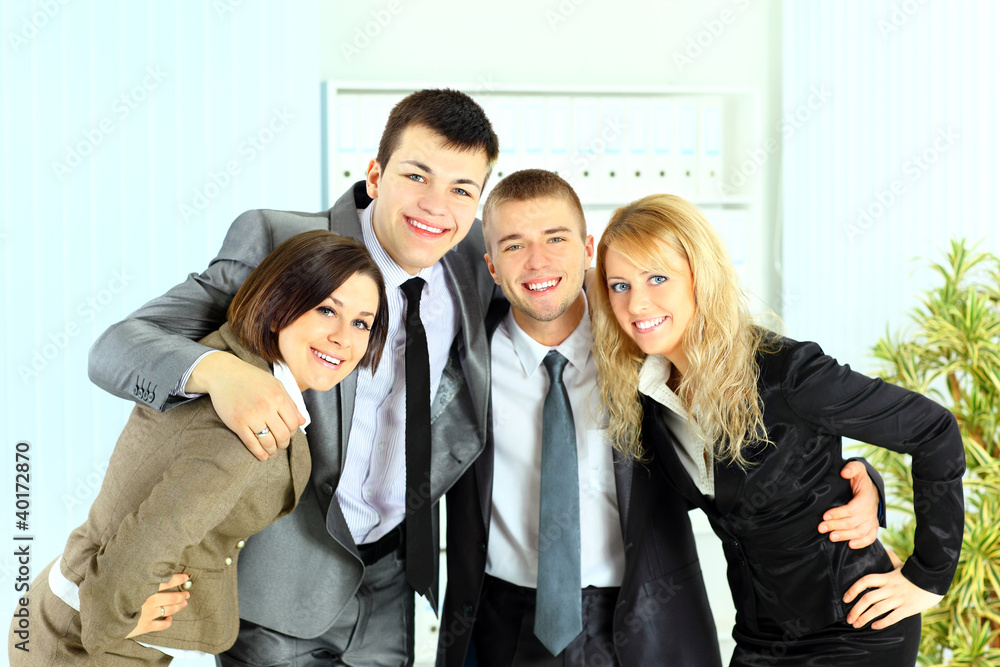 business team of young businessman and businesswoman in office business team of young businessman and businesswoman in office