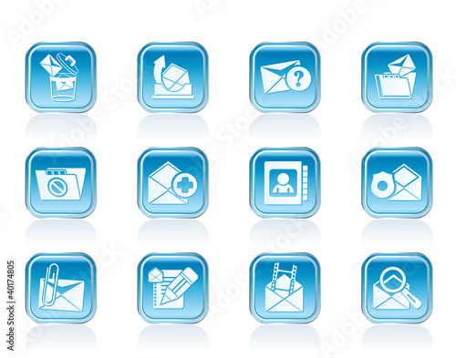 E-mail and Message Icons - vector icon set