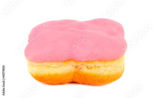 donut with pink frosting