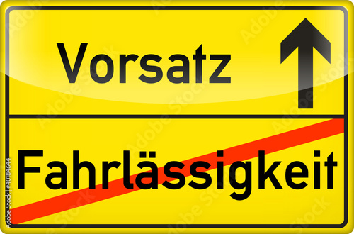 Fahrlässigkeit > Vorsatz
